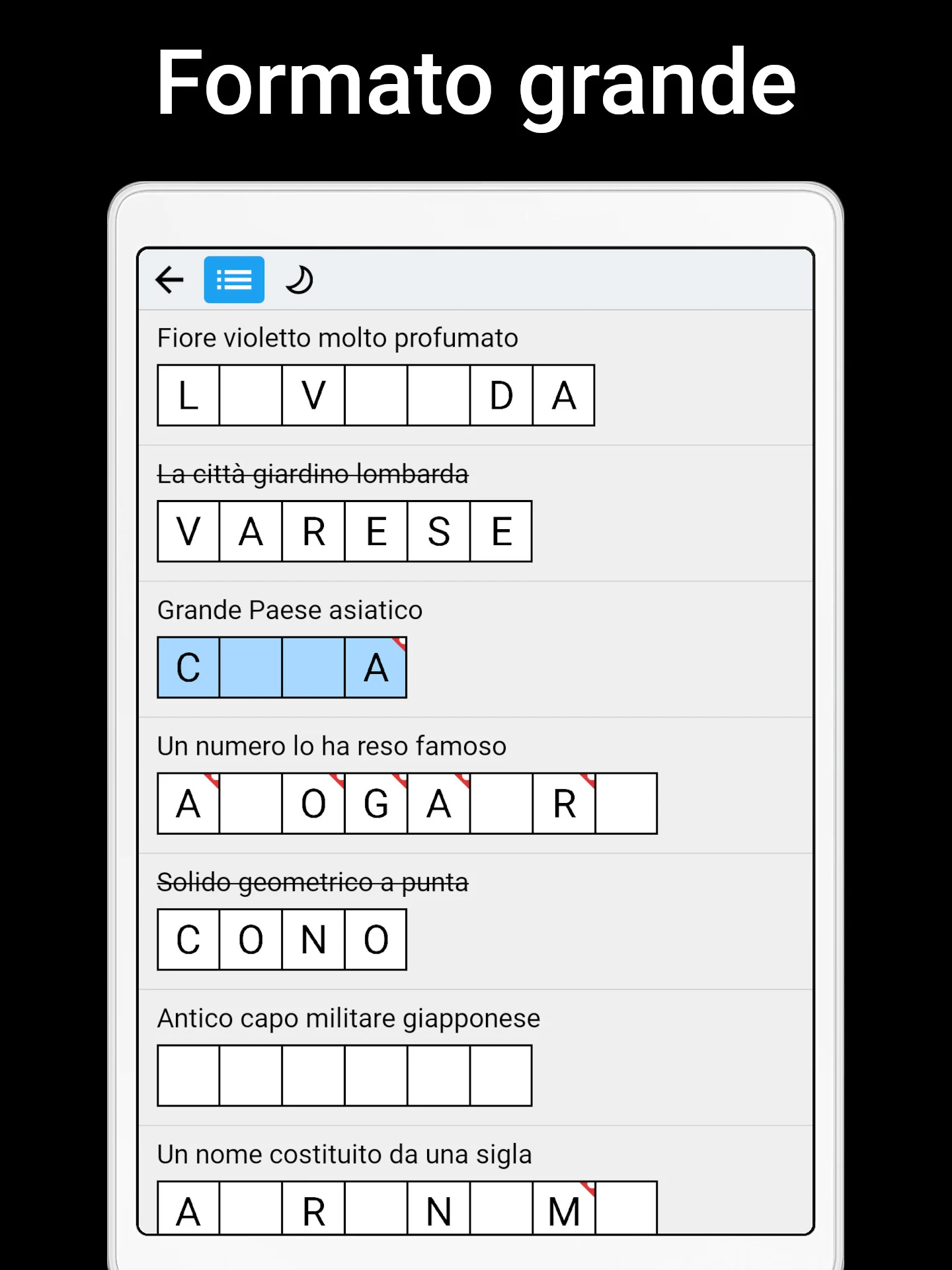 Cruciverba classici screenshot